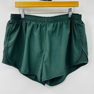 Nike Dri Fit Tempo Running Army Olive Green Women's Athletic Shorts Size XL